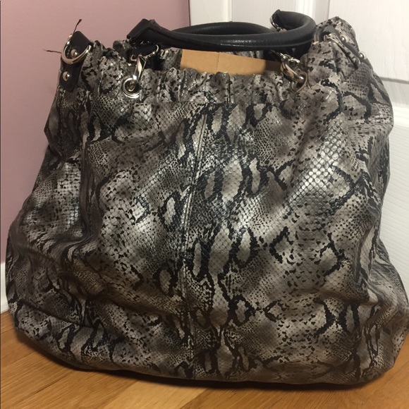 Armani Exchange Large Snake Skin Tote - Picture 6 of 8